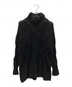 ANN DEMEULEMEESTERアンドゥムルメステール）の古着「モヘア混ニット」｜ブラック