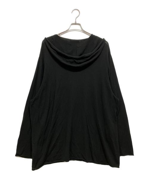 YOHJI YAMAMOTO（ヨウジヤマモト）YOHJI YAMAMOTO (ヨウジヤマモト) ニットパーカー ブラック サイズ:3の古着・服飾アイテム