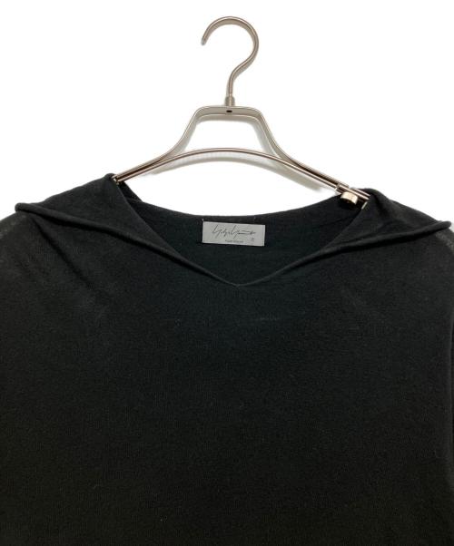 YOHJI YAMAMOTO（ヨウジヤマモト）YOHJI YAMAMOTO (ヨウジヤマモト) ニットパーカー ブラック サイズ:3の古着・服飾アイテム