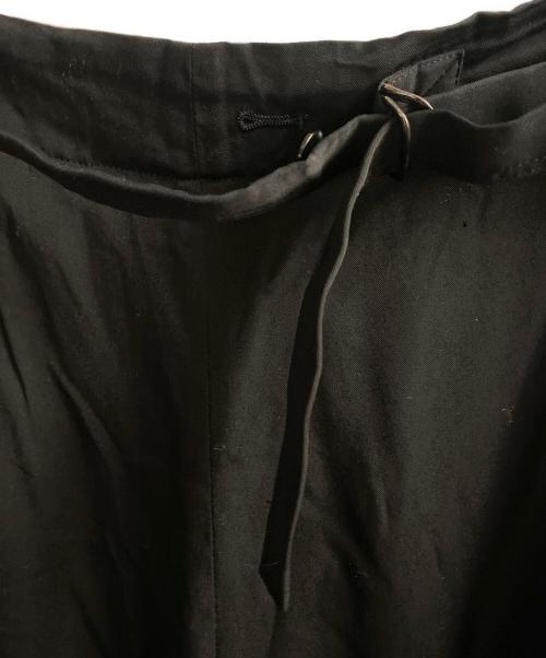 GROUND Y（グラウンドワイ）GROUND Y (グラウンドワイ) ヘムリブラップサルエルパンツ ブラック サイズ:Lの古着・服飾アイテム