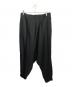 GROUND Y (グラウンドワイ) ヘムリブラップサルエルパンツ ブラック サイズ:L：20000円