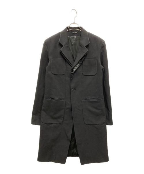 ANN DEMEULEMEESTER（アンドゥムルメステール）ANN DEMEULEMEESTER (アンドゥムルメステール) ANN DEMEULEMEESTER チェスターコート ブラック サイズ:XSの古着・服飾アイテム