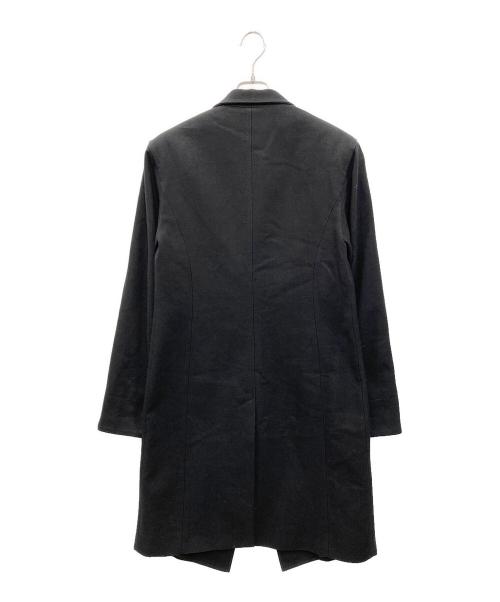 ANN DEMEULEMEESTER（アンドゥムルメステール）ANN DEMEULEMEESTER (アンドゥムルメステール) ANN DEMEULEMEESTER チェスターコート ブラック サイズ:XSの古着・服飾アイテム