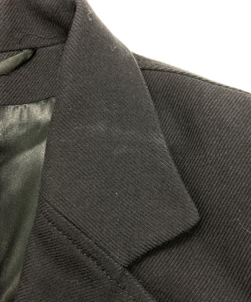 ANN DEMEULEMEESTER（アンドゥムルメステール）ANN DEMEULEMEESTER (アンドゥムルメステール) ANN DEMEULEMEESTER チェスターコート ブラック サイズ:XSの古着・服飾アイテム