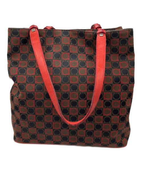 Salvatore Ferragamo（サルヴァトーレ フェラガモ）Salvatore Ferragamo (サルヴァトーレ フェラガモ) トートバッグ レッドの古着・服飾アイテム