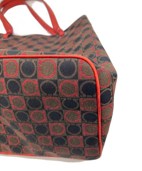 Salvatore Ferragamo（サルヴァトーレ フェラガモ）Salvatore Ferragamo (サルヴァトーレ フェラガモ) トートバッグ レッドの古着・服飾アイテム