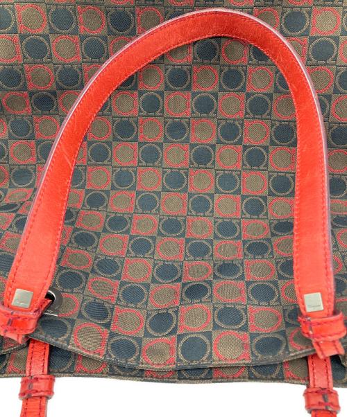 Salvatore Ferragamo（サルヴァトーレ フェラガモ）Salvatore Ferragamo (サルヴァトーレ フェラガモ) トートバッグ レッドの古着・服飾アイテム