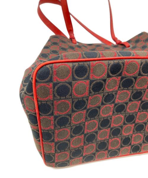 Salvatore Ferragamo（サルヴァトーレ フェラガモ）Salvatore Ferragamo (サルヴァトーレ フェラガモ) トートバッグ レッドの古着・服飾アイテム