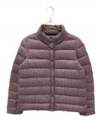 Max Mara WEEK END LINEマックスマーラ ウイークエンドライン）の古着「総柄ダウンジャケット」｜パープル