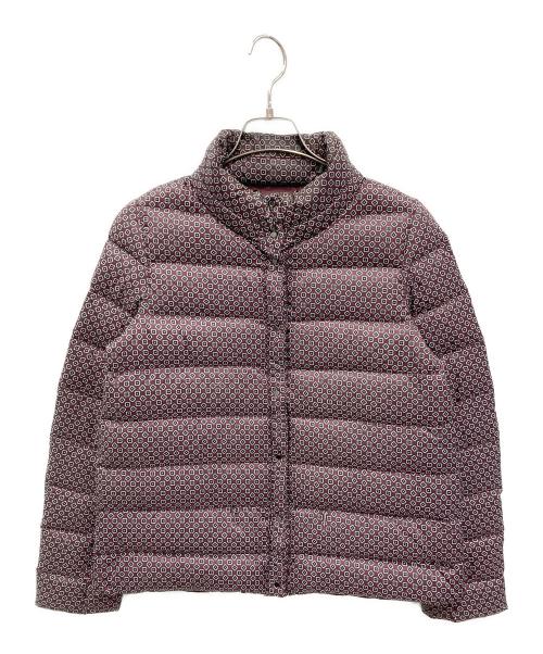 Max Mara WEEK END LINE（マックスマーラ ウイークエンドライン）MAX MARA WEEK END LINE (マックスマーラ ウイークエンドライン) 総柄ダウンジャケット パープル サイズ:40の古着・服飾アイテム
