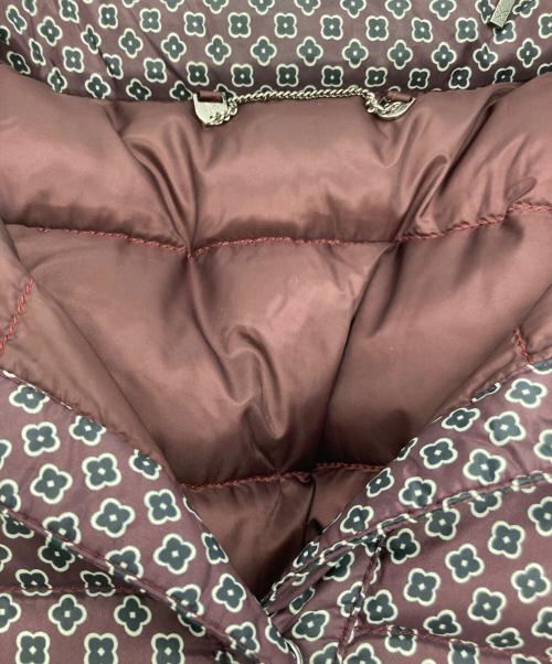 Max Mara WEEK END LINE（マックスマーラ ウイークエンドライン）MAX MARA WEEK END LINE (マックスマーラ ウイークエンドライン) 総柄ダウンジャケット パープル サイズ:40の古着・服飾アイテム