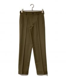 RALPH LAUREN COLLECTION（ラルフローレンコレクション）の古着「センタープレスパンツ」｜ブラウン