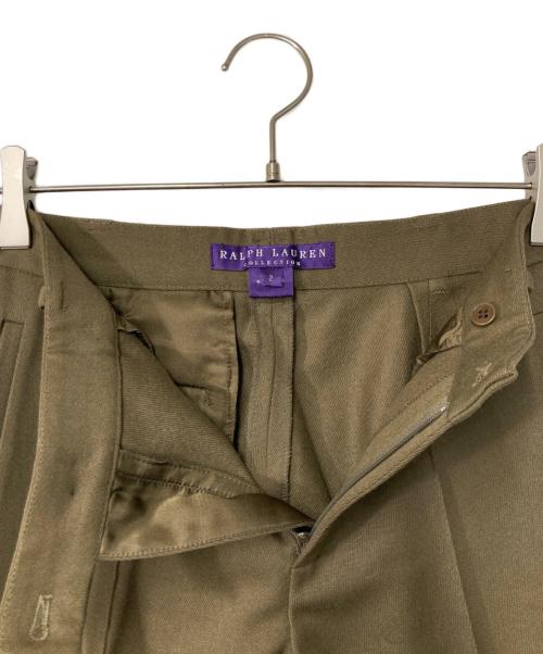 RALPH LAUREN COLLECTION（ラルフローレンコレクション）RALPH LAUREN COLLECTION (ラルフローレンコレクション) センタープレスパンツ ブラウン サイズ:2の古着・服飾アイテム