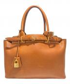 CELINEセリーヌ）の古着「コンティハンドバッグ」｜ブラウン