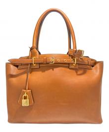 CELINE（セリーヌ）の古着「コンティハンドバッグ」｜ブラウン