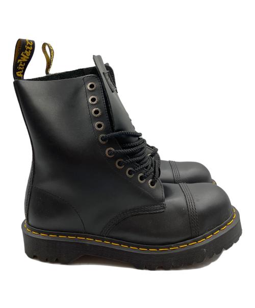 Dr.Martens（ドクターマーチン）Dr.Martens (ドクターマーチン) スチールトゥ 10ホールブーツ ブラック サイズ:UK9の古着・服飾アイテム