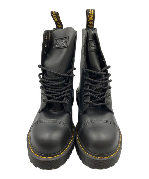Dr.Martens（ドクターマーチン）Dr.Martens (ドクターマーチン) スチールトゥ 10ホールブーツ ブラック サイズ:UK9の古着・服飾アイテム