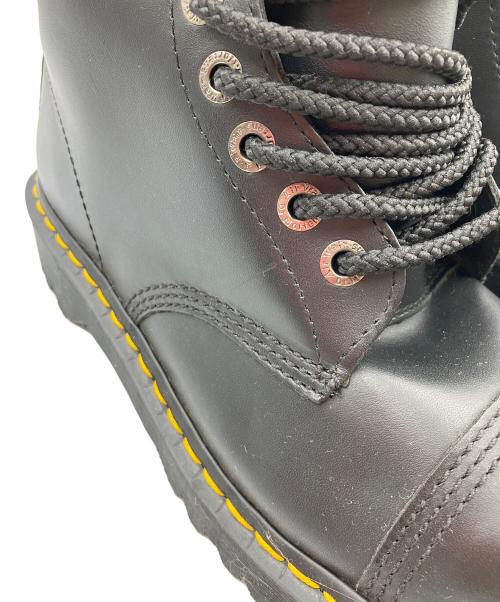 Dr.Martens（ドクターマーチン）Dr.Martens (ドクターマーチン) スチールトゥ 10ホールブーツ ブラック サイズ:UK9の古着・服飾アイテム