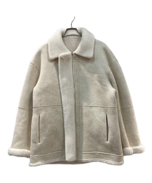 BEAUTY&YOUTH（ビューティーアンドユース）BEAUTY&YOUTH (ビューティーアンドユース) ボア×フェイクムートンリバーシブルブルゾン ベージュ サイズ:Mの古着・服飾アイテム