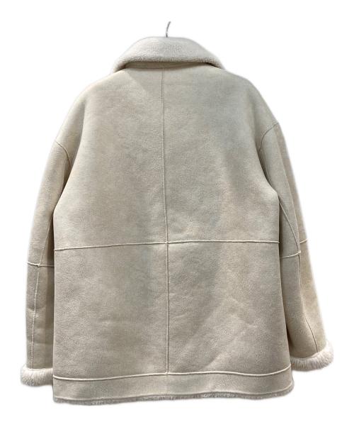 BEAUTY&YOUTH（ビューティーアンドユース）BEAUTY&YOUTH (ビューティーアンドユース) ボア×フェイクムートンリバーシブルブルゾン ベージュ サイズ:Mの古着・服飾アイテム