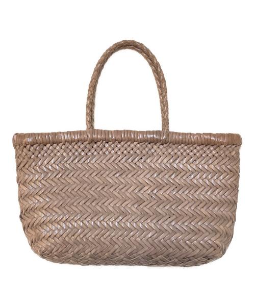 DRAGON DIFFUSION（ドラゴンディフュージョン）dragon diffusion (ドラゴンディフュージョン) 編み込み メッシュハンドバッグ ブラウンの古着・服飾アイテム