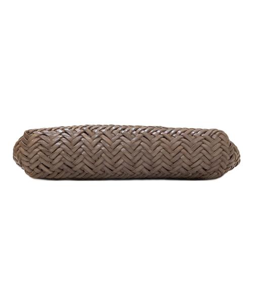 DRAGON DIFFUSION（ドラゴンディフュージョン）dragon diffusion (ドラゴンディフュージョン) 編み込み メッシュハンドバッグ ブラウンの古着・服飾アイテム