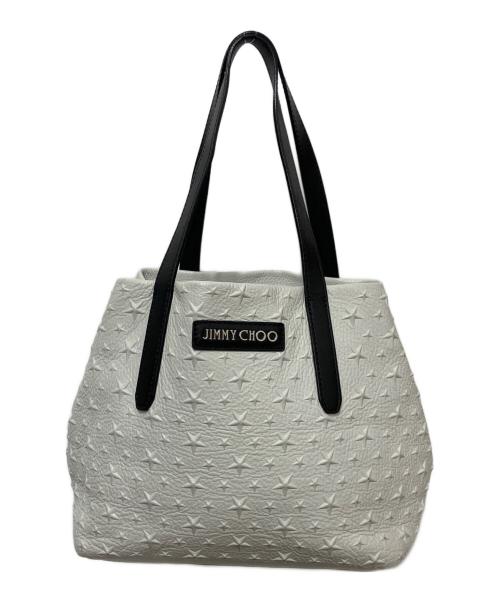 JIMMY CHOO（ジミーチュウ）JIMMY CHOO (ジミーチュウ) トートバッグ ホワイトの古着・服飾アイテム