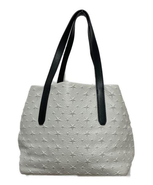 JIMMY CHOO（ジミーチュウ）JIMMY CHOO (ジミーチュウ) トートバッグ ホワイトの古着・服飾アイテム
