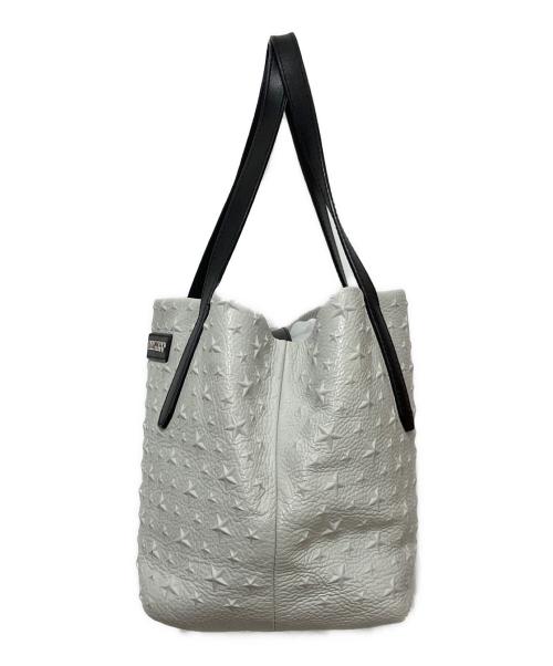 JIMMY CHOO（ジミーチュウ）JIMMY CHOO (ジミーチュウ) トートバッグ ホワイトの古着・服飾アイテム