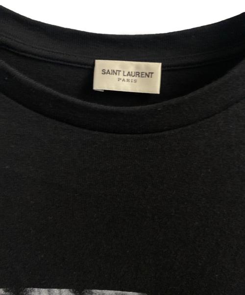 SAINT LAURENT（サンローラン）SAINT LAURENT (サンローラン) Optical Illusion T-Shirt ブラック サイズ:Sの古着・服飾アイテム