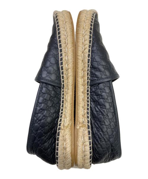 GUCCI（グッチ）GUCCI (グッチ) レザースリッポン ブラック サイズ:8の古着・服飾アイテム