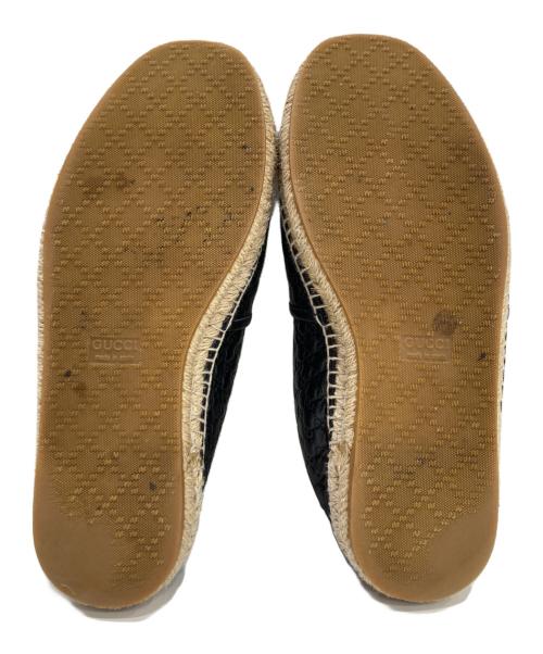 GUCCI（グッチ）GUCCI (グッチ) レザースリッポン ブラック サイズ:8の古着・服飾アイテム