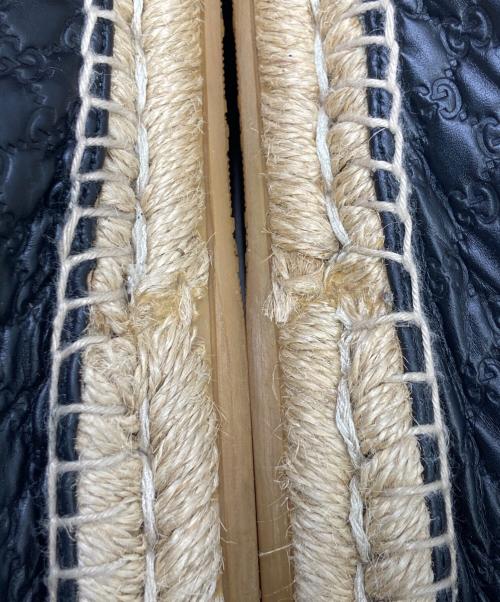 GUCCI（グッチ）GUCCI (グッチ) レザースリッポン ブラック サイズ:8の古着・服飾アイテム