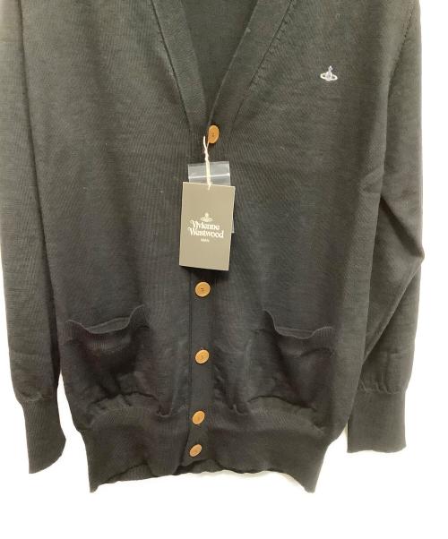 Vivienne Westwood man（ヴィヴィアン ウェストウッド マン）Vivienne Westwood man (ヴィヴィアン ウェストウッド マン) 薄手カーディガン ブラック サイズ:48の古着・服飾アイテム