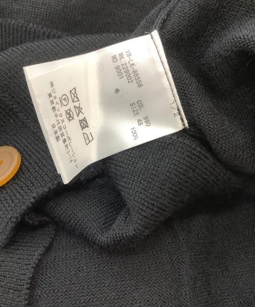 Vivienne Westwood man（ヴィヴィアン ウェストウッド マン）Vivienne Westwood man (ヴィヴィアン ウェストウッド マン) 薄手カーディガン ブラック サイズ:48の古着・服飾アイテム