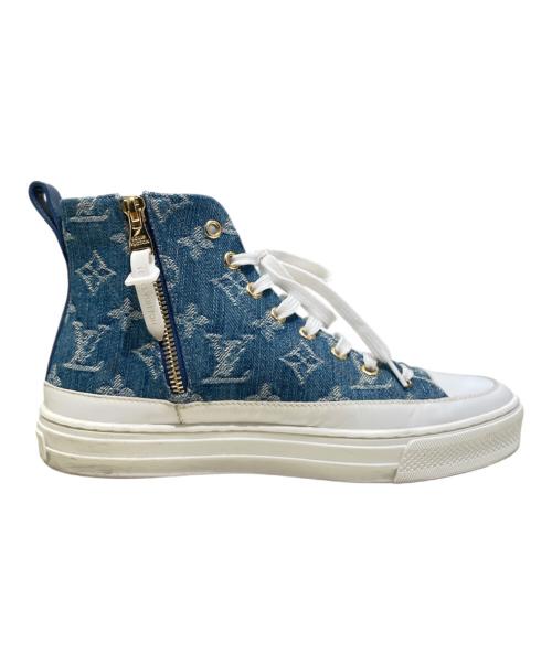 LOUIS VUITTON（ルイ ヴィトン）LOUIS VUITTON (ルイ ヴィトン) ハイカットスニーカー スカイブルー サイズ:36の古着・服飾アイテム