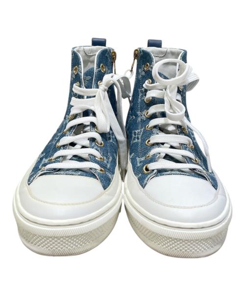 LOUIS VUITTON（ルイ ヴィトン）LOUIS VUITTON (ルイ ヴィトン) ハイカットスニーカー スカイブルー サイズ:36の古着・服飾アイテム