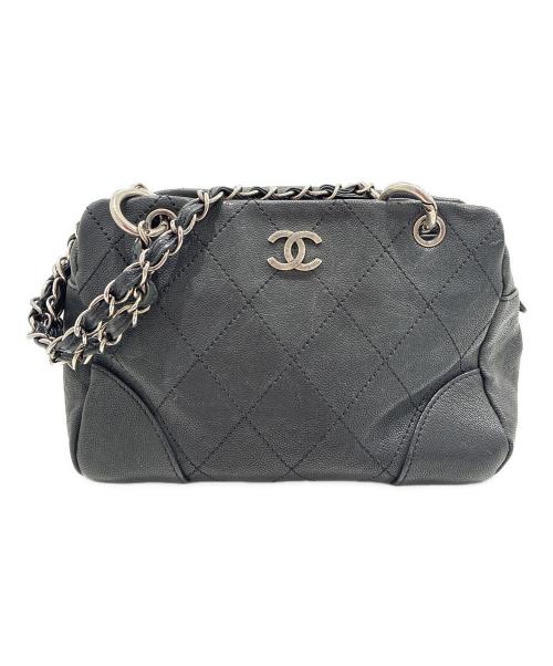 CHANEL（シャネル）CHANEL (シャネル) ワイルドステッチココマークチェーントートバッグ ブラックの古着・服飾アイテム