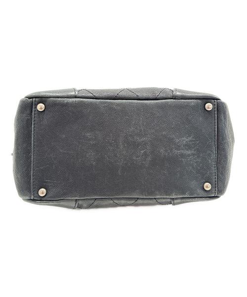 CHANEL（シャネル）CHANEL (シャネル) ワイルドステッチココマークチェーントートバッグ ブラックの古着・服飾アイテム