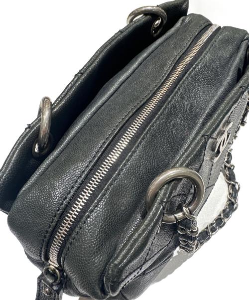 CHANEL（シャネル）CHANEL (シャネル) ワイルドステッチココマークチェーントートバッグ ブラックの古着・服飾アイテム