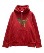 COACHコーチ）の古着「プリントパーカー/REXY HOODY」｜レッド