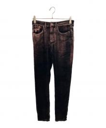 Saint Laurent Paris（サンローランパリ）の古着「ベロアパンツ」｜ブラウン