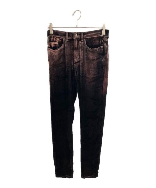 Saint Laurent Paris（サンローランパリ）Saint Laurent Paris (サンローランパリ) ベロアパンツ ブラウン サイズ:63.5cm (W25)の古着・服飾アイテム