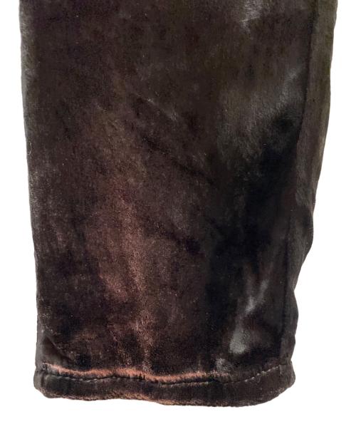 Saint Laurent Paris（サンローランパリ）Saint Laurent Paris (サンローランパリ) ベロアパンツ ブラウン サイズ:63.5cm (W25)の古着・服飾アイテム