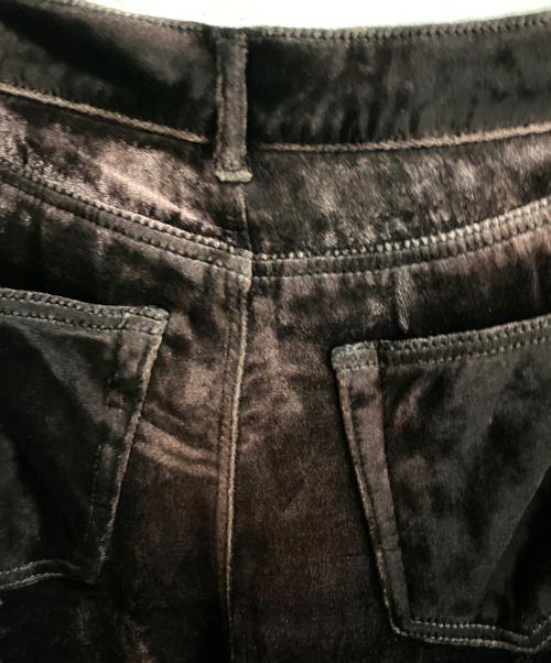 Saint Laurent Paris（サンローランパリ）Saint Laurent Paris (サンローランパリ) ベロアパンツ ブラウン サイズ:63.5cm (W25)の古着・服飾アイテム