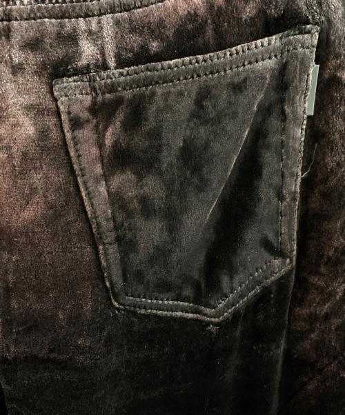 Saint Laurent Paris（サンローランパリ）Saint Laurent Paris (サンローランパリ) ベロアパンツ ブラウン サイズ:63.5cm (W25)の古着・服飾アイテム