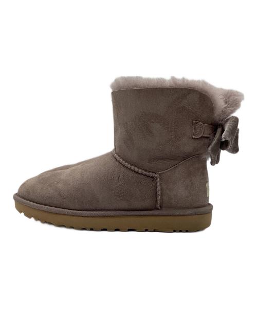 UGG（アグ）UGG (アグ) ミニベイリーボウIIムートンブーツ パープル サイズ:25cmの古着・服飾アイテム
