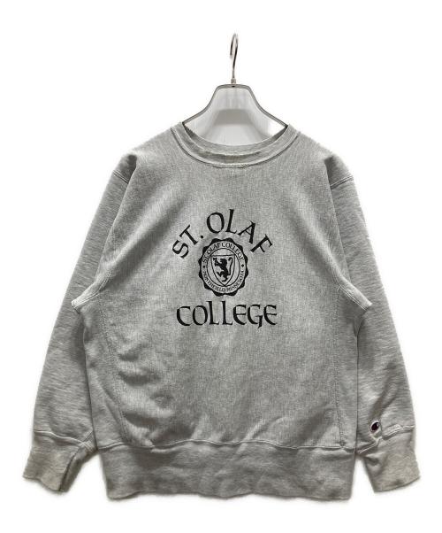 Champion REVERSE WEAVE（チャンピオン リバース ウィーブ）Champion REVERSE WEAVE (チャンピオン リバース ウィーブ) ST.OLAF COLLEGE カレッジスウェット グレー サイズ:Lの古着・服飾アイテム