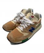 NEW BALANCEニューバランス）の古着「U998OB BEIGE/ORANGE　ローカットスニーカー」｜ブラウン