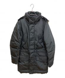 RLX RALPH LAUREN（アールエルエックスラルフローレン）の古着「ダウンコート　ファー付きダウンコート」｜ブラック